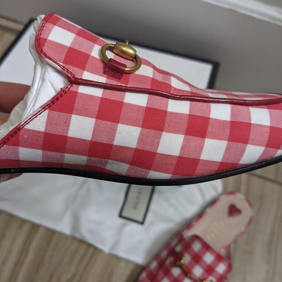 Gucci Princetown Gingham Slipper - Picture 5 of 11